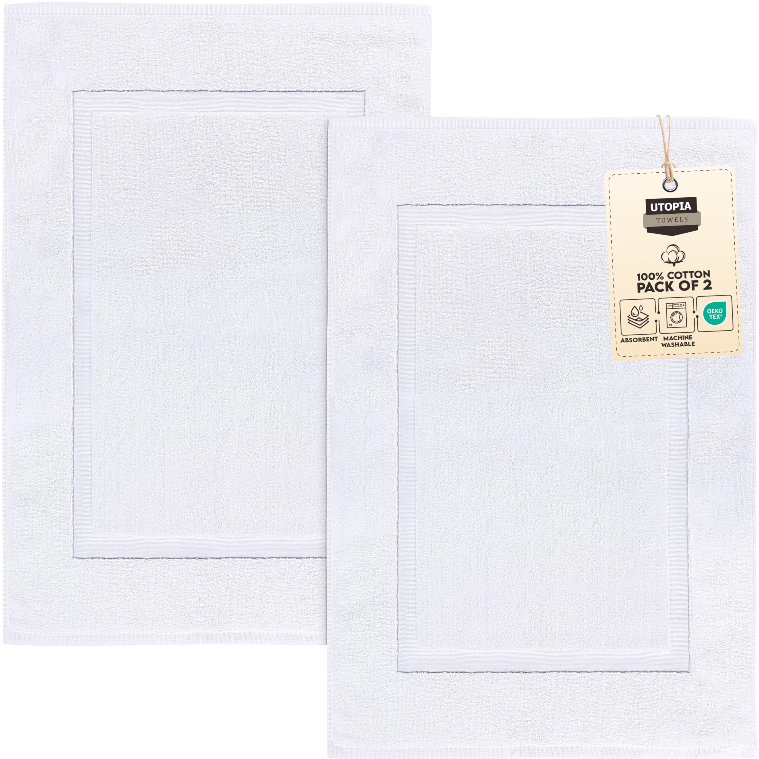 Utopia Towels 2-Pack Cotton Bath Rugs